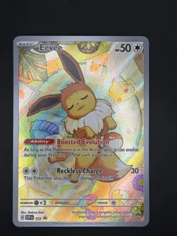 Eevee 173 Prismatic Evolutions ETB Black Star Promo Pokemon Card - Image 1