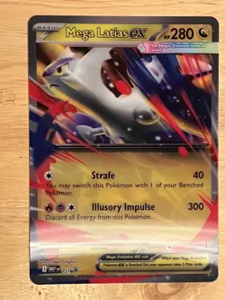 2025 Mega Evolution Mega Latias EX Promo 011 AND JUMBO Pokemon Card - Image 1
