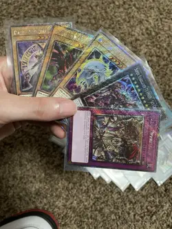 Yugioh Card Lot Dark Magician/Blue-eyes/Red-eyes/Royal Oppression Platinum Rare. - Image 2
