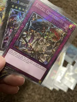 Yugioh Card Lot Dark Magician/Blue-eyes/Red-eyes/Royal Oppression Platinum Rare. - Image 3