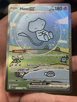 Pokemon Mew EX TCG Shiny Bubble Mew Card Paldean Fates Sir NM 232/091 - Image 2