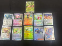 Pokemon TCG Prismatic Evolutions Pokeball Lot Of 11 Cards And Ex - Image 1