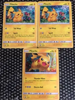 Pikachu SM86 Cosmos Holo 3 Black Star Promo Pokemon Cards - Image 1