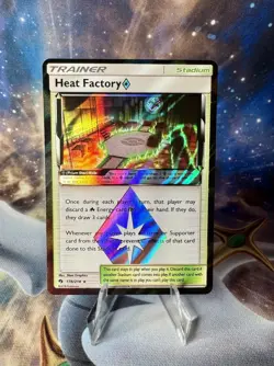 Pokemon Card - Heat Factory Prism Star Lost Thunder 178/214 Prism Rare - Image 1