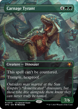 Carnage Tyrant (Borderless) [The Lost Caverns of Ixalan Special Guests] Magic - Image 1