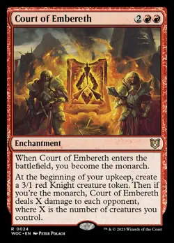 1 x Court of Embereth - Foil - Commander: Wilds of Eldraine - Light Play - MTG - Image 1