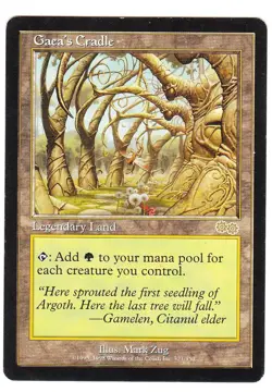MTG Gaea's Cradle English US Urza's Saga NM/EX - Image 1