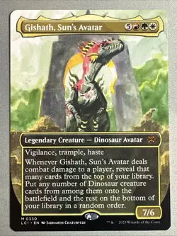 MTG / Gishath, Sun's Avatar / LCI / #330 / Regular (Borderless) / Mythic / NM - Image 1