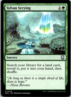 Magic the Gathering HP Sylvan Scrying Modern Horizons 3 Commander MTG - Image 1