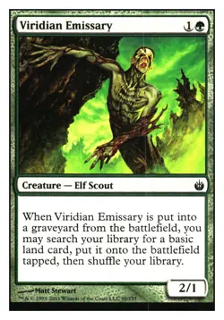 Viridian Emissary Mirrodin Besieged MTG - NM+ Mythic Relics - Image 1