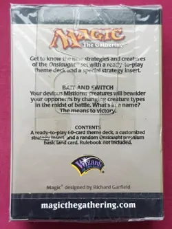Magic The Gathering ONSLAUGHT BAIT AND SWITCH New Sealed Theme Deck MTG - Image 2