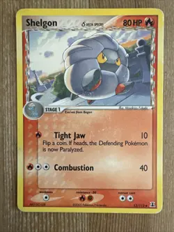 Pokemon TCG Shelgon (Delta) EX Delta Species 53/113 Regular Uncommon MP - Image 1