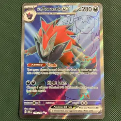 Pokemon TCG N's Zoroark EX Holo Ultra Rare Card 175/159 Sv09: Journey Together - Image 2