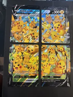 41 Pikachu V Union 4 Card Promo Set Pokemon Card TCG NM Near Mint English - Image 1