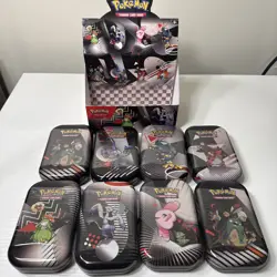 Lot Of 8 Brand New Sealed Black Bolt And White Flare Pokemon Tins - Image 3