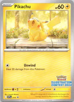 2025 SCARLET VIOLET PIKACHU PROMO ILLUSTRATION CONTEST #214 - Image 1