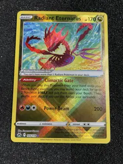 Pokemon Radiant Eternatus 105/159 Crown Zenith Ultra Rare Holo NM B - Image 1