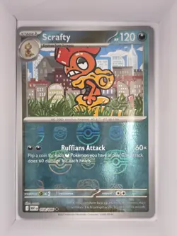 Scrafty (Master Ball Pattern) SV: White Flare - Pokemon NM 058/086 Near Mint - Image 1