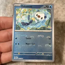 Oshawott (Master Ball Pattern) 021/086 Pokemon TCG Common SV: White Flare Near M - Image 1