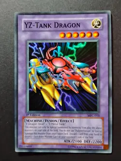 YuGiOh YZ-Tank Dragon MFC-054 Magician's Force 1st Edition Vintage Super Rare NM - Image 1