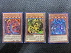 Yugioh Sacred Beasts Set - Uria, Raviel, Hamon LC02-EN001-003 - NM - Image 1