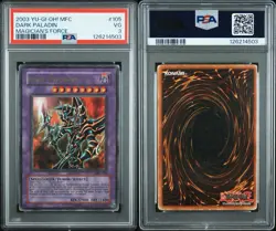2003 Yu-Gi-Oh! Magician’s Force 105 Dark Paladin PSA 3 - Image 3
