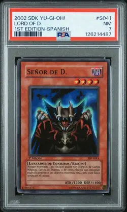 2002 YU-GI-Oh! Starter Deck: Kaiba S041 Lord of D. 1st Edition-Spanish PSA 7 - Image 1