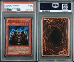 2002 YU-GI-Oh! Starter Deck: Kaiba S041 Lord of D. 1st Edition-Spanish PSA 7 - Image 3