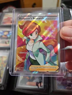 Pokemon Black Star Promo SWSH152 Professor's Research JUNIPER Holo NM P92 - Image 1