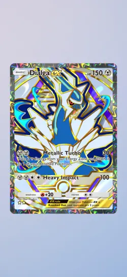 TCG Pokemon Pocket In Game Dialga EX Virtual Card - Image 1