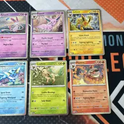Prismatic Evolutions Costco Mini Tin Cosmos Promo Cards Set Of 8 - Image 3