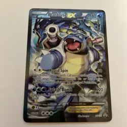 Pokemon TCG Card - Blastoise EX XY122 Black Star Promo Full Art XY Holo Rare MP - Image 1