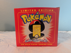 Pokemon Mewtwo 23K Gold Plated Card Burger King 1999 Factory Seald - Image 4