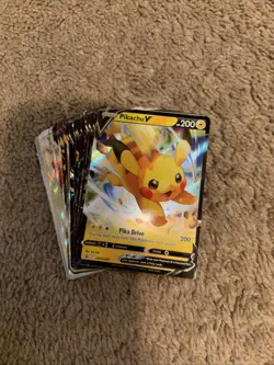 Pokemon Binder Full Of 36 Pokemon Cards Including Vs, Vmaxes, Vstars, Etc - Image 1