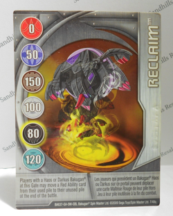 Bakugan Card - Reclaim - Silver Gate Card - BA637 - 7/48q - 2009 - Image 1