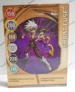 Bakugan Card - Short Fuse - Copper Gate Card - BA647 - 17/48q - 2009 - Image 1