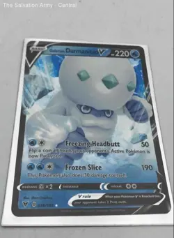 Lot Of Assorted Galarian Darmanitan V HP 220 Pokemon Cards In Tin Case - Image 1