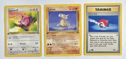 Pokemon 1st First Edition Jungle Card Lot Jigglypuff 54/64 Cubone 50/64 Pokeball - Image 1