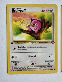 Pokemon 1st First Edition Jungle Card Lot Jigglypuff 54/64 Cubone 50/64 Pokeball - Image 2