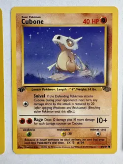 Pokemon 1st First Edition Jungle Card Lot Jigglypuff 54/64 Cubone 50/64 Pokeball - Image 3