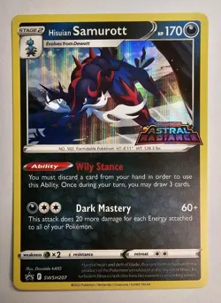 Hisuian Samurott SWSH207 SWSH: Sword & Shield Promo Cards Holo - Image 1