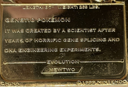 Pokemon MEWTWO #150 23k Gold Plated Card Vintage 1999 Burger King Promo COA - Image 5