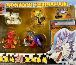 Digimon Pendulum - Figures + Card - Vintage - Japanese - Look! (L5) - Image 3