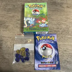 Pokemon TCG Overgrowth Theme Deck Box, Booklet, and Damage Counters NO CARDS - Image 1