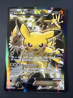 Pokemon Pikachu EX Holo Black Star Promo Card XY124 English - Image 1