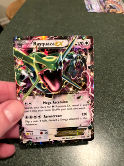 Rayquaza EX (Shiny) XY69 XY Holo Pokemon Card Promo - Image 1