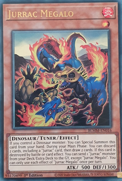 Jurrac Megalo - Ultra Rare Yu-Gi-Oh Card 1st Edition BLMM-EN016 - Image 1