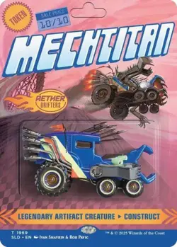 MTG English Mechtitan Token NM Foil Secret Lair - Image 1