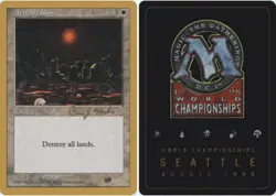 Armageddon - Sideboard - Brian Hacker - 1998 ~ Near Mint World Championship F MT - Image 1