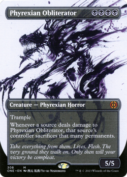 Phyrexian Obliterator (Borderless Ichor) [Phyrexia: All Will Be One] Magic MTG - Image 1